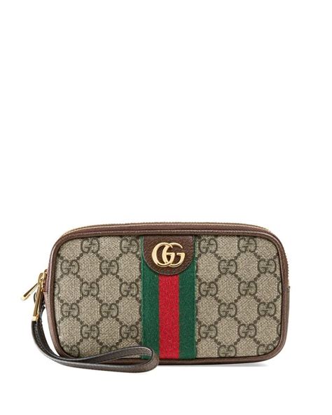 gucci ophidia fabric zip top wristlet|Gucci ophidia bags.